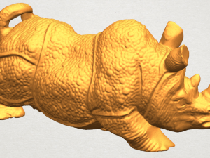 rhinocero 04 female Model Cetak 3D