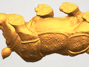 rhinocero 04 female Model Cetak 3D