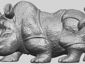 rhinocero 04 female Model Cetak 3D