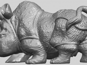 rhinocero 04 female Model Cetak 3D