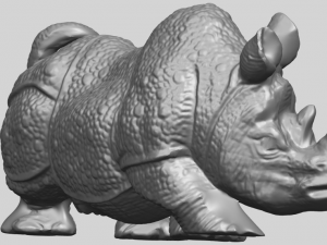 rhinocero 04 female Model Cetak 3D