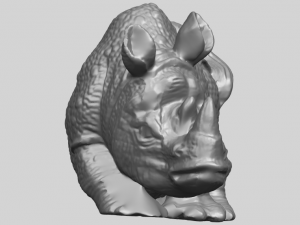 rhinocero 04 female Model Cetak 3D