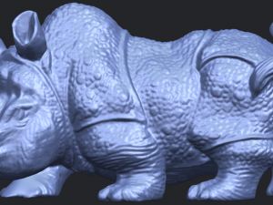 rhinocero 04 female Model Cetak 3D