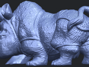 rhinocero 04 female Model Cetak 3D
