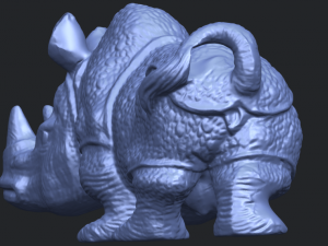 rhinocero 04 female Model Cetak 3D