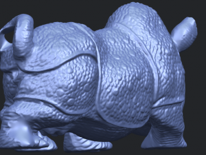 rhinocero 04 female Model Cetak 3D