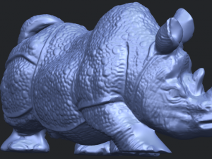 rhinocero 04 female Model Cetak 3D