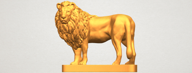 lion 03 3D-printmodel .c4d .max .obj .3ds .fbx .stl .blend 
