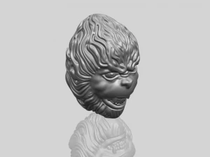 monkey head 3D Print Model