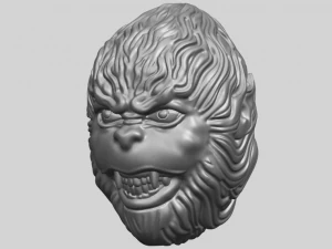 monkey head 3D Print Model