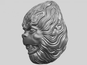 monkey head 3D Print Model