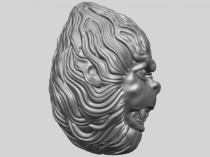 monkey head 3D Print Model
