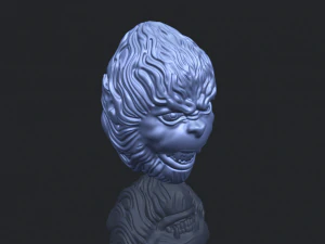 monkey head 3D Print Model