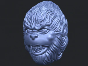monkey head 3D Print Model