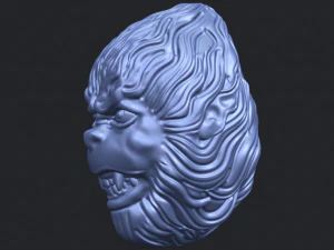 monkey head 3D Print Model