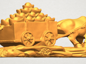 golden car Modèles 3D en vedette