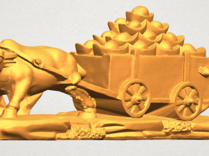golden car Modèles 3D en vedette