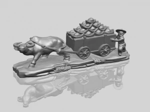 golden car 3D Print Model