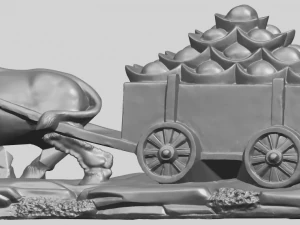 golden car 3D Print Model