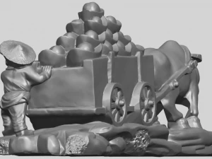 golden car 3D Print Model