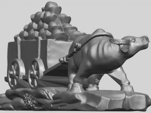 golden car 3D Print Model