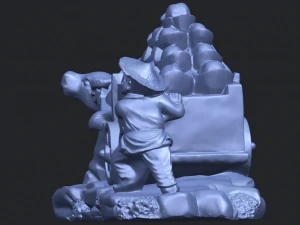 golden car 3D Print Model