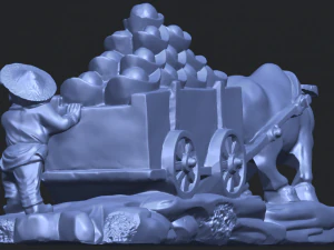 golden car 3D Print Model