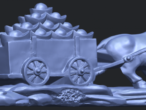 golden car Modèles 3D en vedette