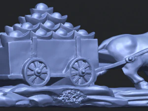 golden car 3D Print Model