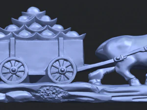 golden car 3D Print Model