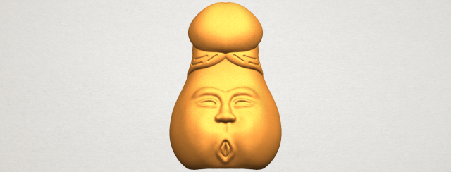 dick 01 cute Modello di stampa 3D .c4d .max .obj .3ds .fbx .stl .blend 