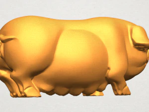 pig 01 female 3D Print Model