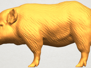 pig 02 3Dプリントモデル