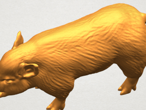 pig 02 Model do druku 3D