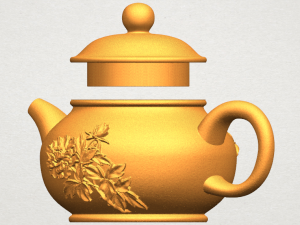 tea pot 03 Modèles 3D en vedette