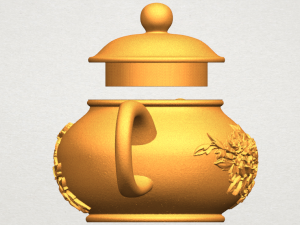 tea pot 03 Modèles 3D en vedette