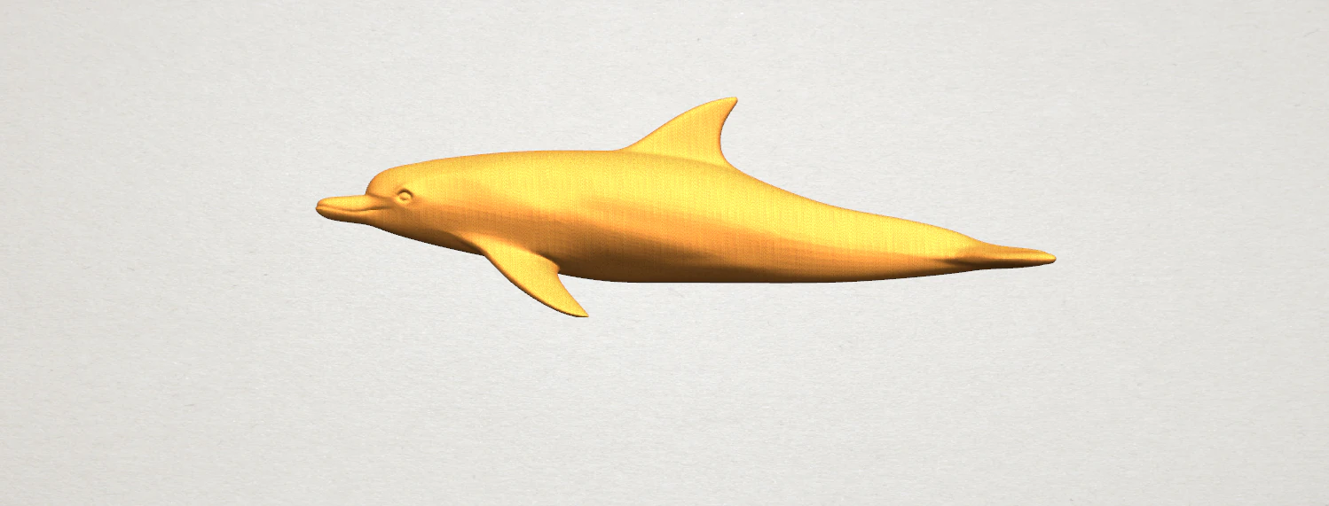 dolphin 02 3D Print Model .c4d .max .obj .3ds .fbx .stl .blend 