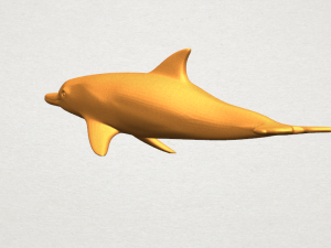 dolphin 02 3Dプリントモデル