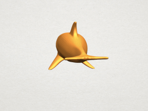 dolphin 02 3Dプリントモデル
