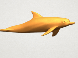 dolphin 02 3Dプリントモデル