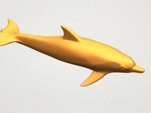 dolphin 02 3Dプリントモデル