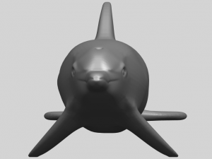 dolphin 02 3Dプリントモデル