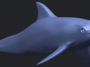 dolphin 02 3Dプリントモデル