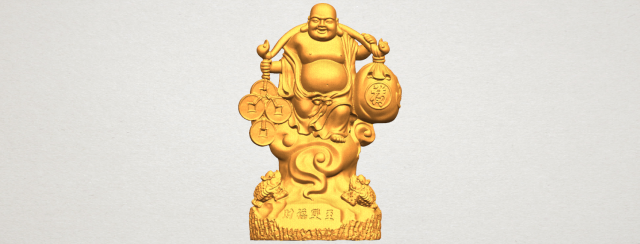 metteyya buddha 09 3D-printmodel .c4d .max .obj .3ds .fbx .stl .blend 