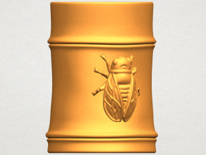 brush pot pencil vase bamboo 3D-Druckmodell