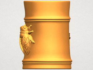 brush pot pencil vase bamboo 3D-Druckmodell