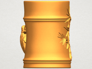 brush pot pencil vase bamboo 3D-Druckmodell