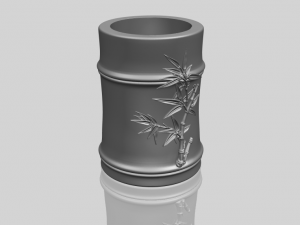 brush pot pencil vase bamboo 3D-Druckmodell