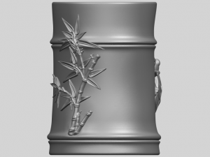 brush pot pencil vase bamboo 3D-Druckmodell