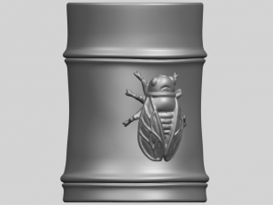 brush pot pencil vase bamboo 3D-Druckmodell